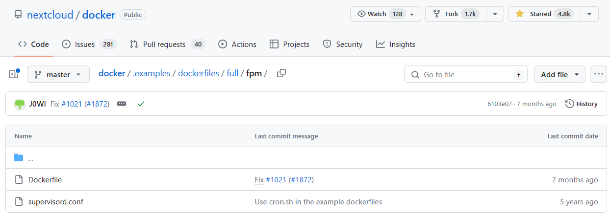 Docker系列 搭建nextcloud-fpm + nginx网络服务器